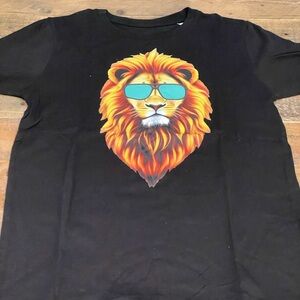 Don Teddy Black Lion Graphic Kids T-Shirt